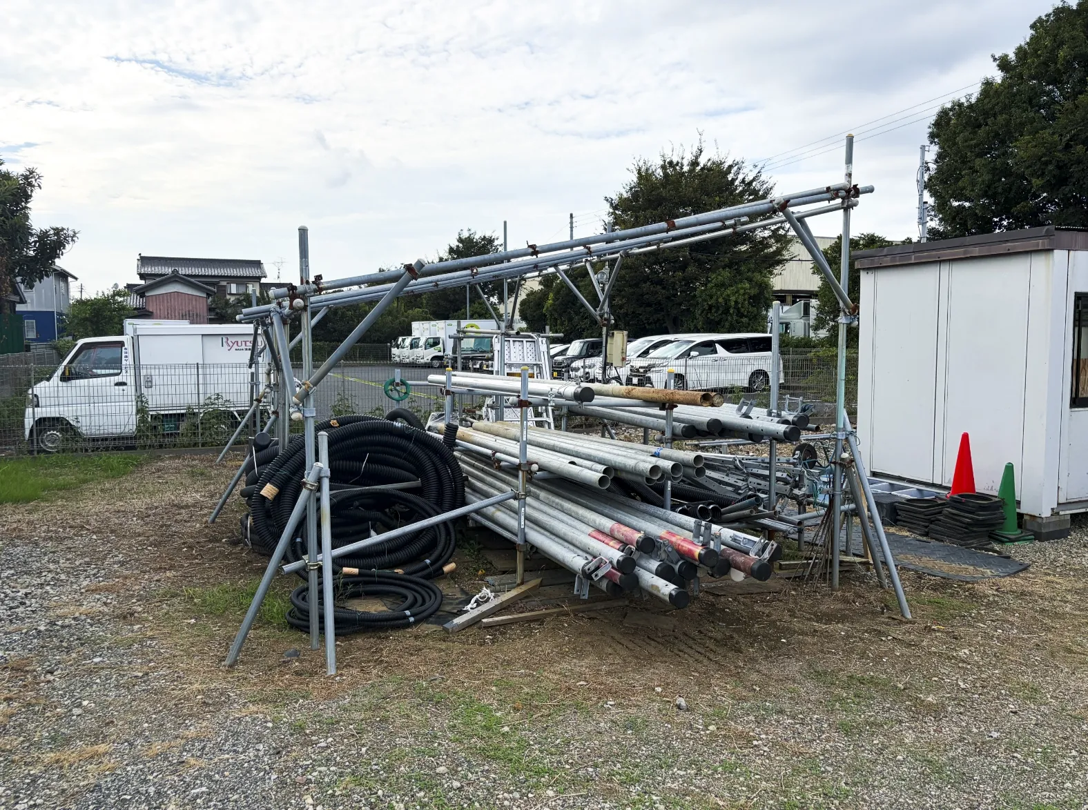 仮設資材置き場